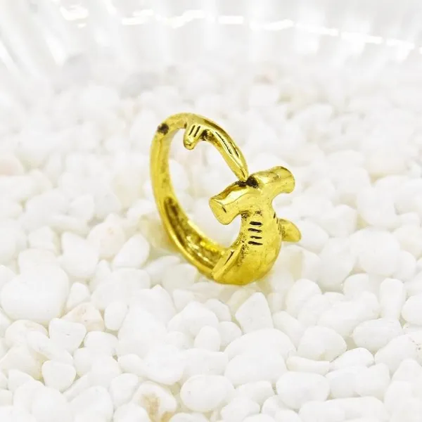 Gold Hammerhead Shark Ring - Image 4