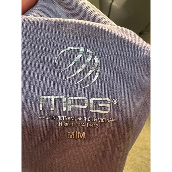 MPG Women's Size Medium Marled Performance Dress Purple Black V-Neck Sleeveless - Image 12