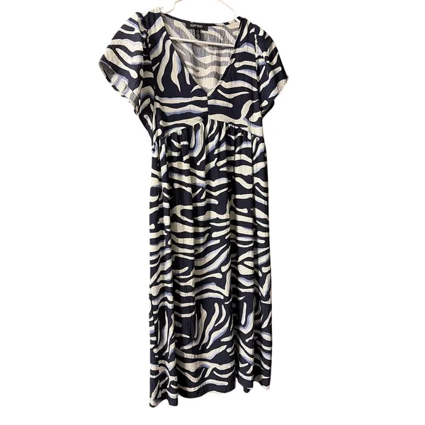 Ellen Tracy V-Neck Flutter Sleeve Dress size Small NEW - Image 2