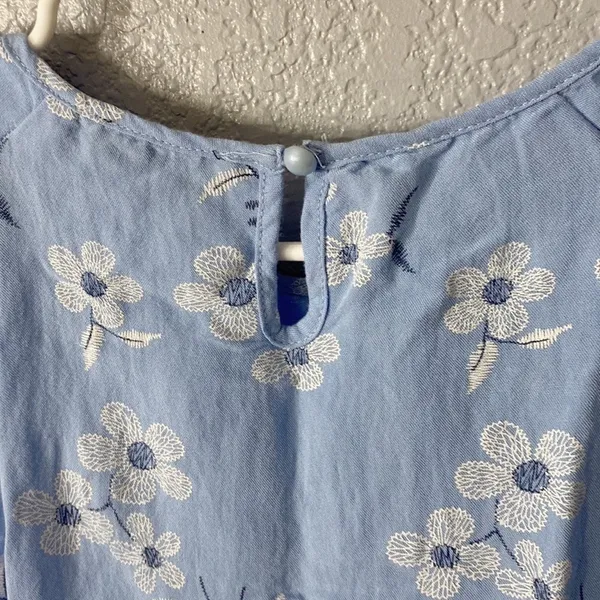 Shein Floral Peplum Short Sleeve Blouse Top - Image 6