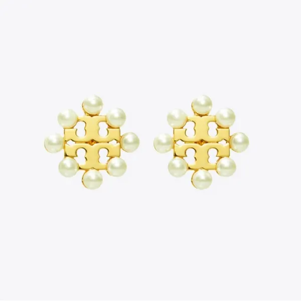 $98 Retail NWOT Tory Burch Kira Pearl Stud Earrings - Image 2