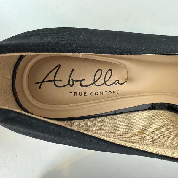 Abella Desiree Women’s Shoes Size 7.5 Black‎ Wedge Slip-On Round Toe Loafers NEW - Image 8