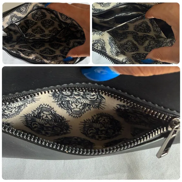 Ed Hardy Studded Black Shoulder Bag W/ Detachable Crossbody Strap Biker Retro - Image 6