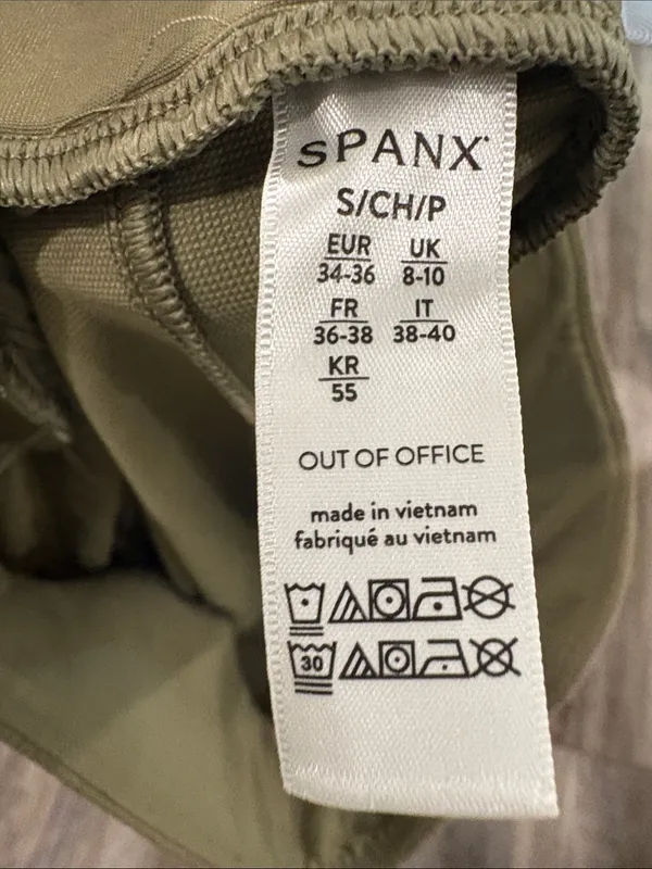 Spanx Out Of Office Trouser Tuscan Olive Small NEW - Image 7