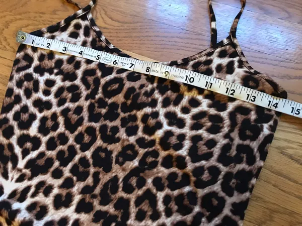 Leopard print bodycon midi dress size M Multi Size M - Image 9