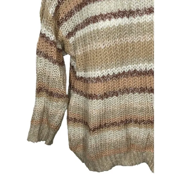 American Eagle Oversized Striped Chunky Knit Sweater | Small - Image 4