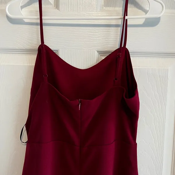 Lulus Burgundy Lace Midi Dress Size Medium NWT Holiday Wedding Fall - Image 6