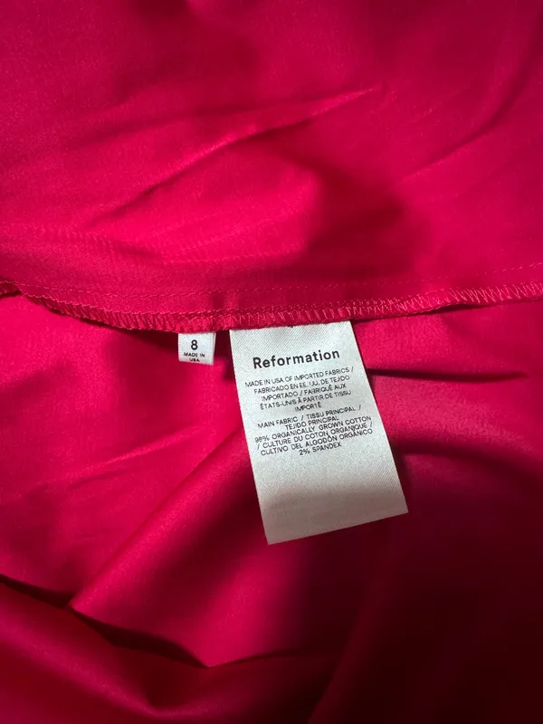 Reformation Kenzi Dress Pink - Image 10