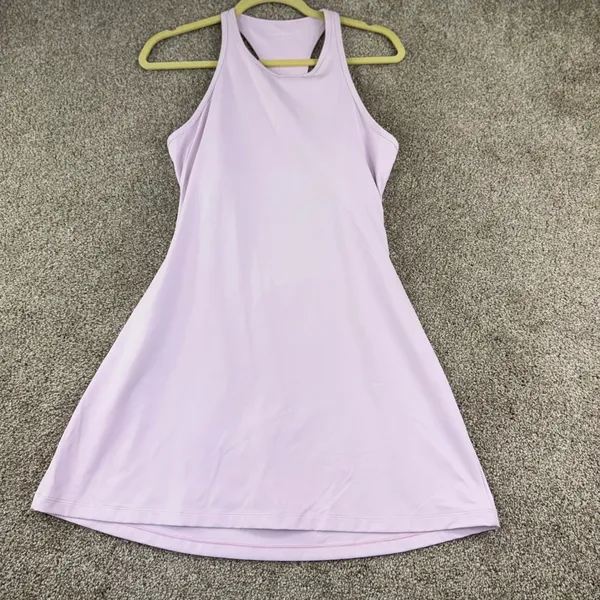 Outdoor Voices Exercise Dress Womens M Lavender Racerback Athletic Tennis Dress - Image 4