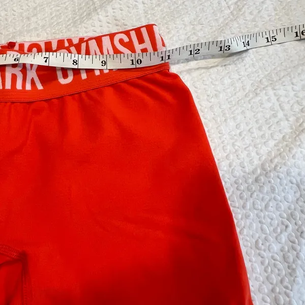 Gymshark bright orange shorts XS women - Image 4