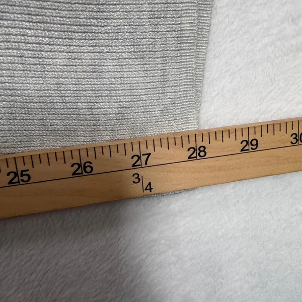 Cyrus Size L Lounge Pants Wide Leg Ribbed Knit Heather Gray C852416TJ Relaxed - Image 10