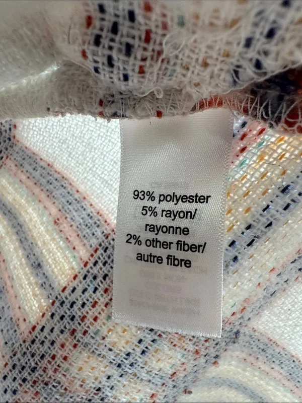 Maurices Lightweight Striped Jacket shacket in White, Blue, Orange plaid L fall - Image 11