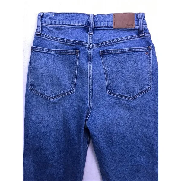 Madewell‎ The Momjean Women 26 Blue Excellent High Rise Tapered Leg Denim Jeans - Image 10