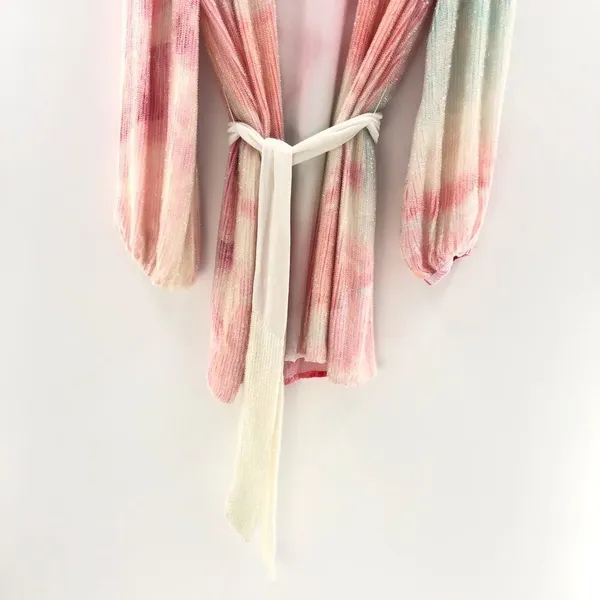 Retrofete‎ Gabrielle Robe Dress in Marble Pink Small - Image 5
