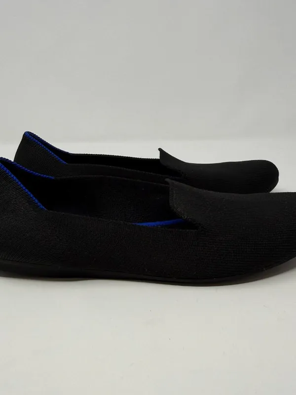 Rothy's The Lounge Loafer Slip-On Flats Womens 7 Black Minimalist Neutral Preppy - Image 4