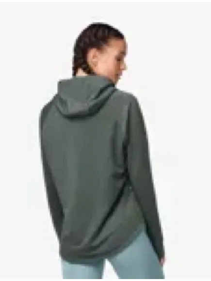 On Cloud Women’s On Running Technical Hoodie Size XS Beluga Green Gym Workout - Image 2
