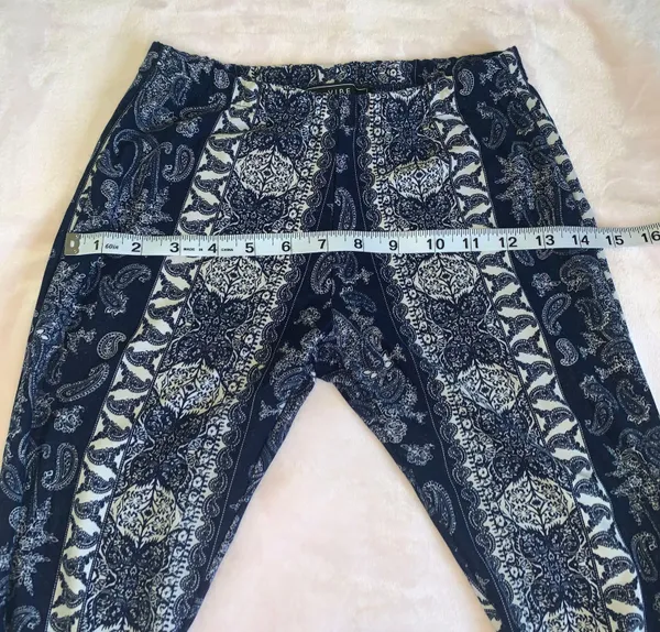 Vibe Aztec Flare Pants Blue - Image 6