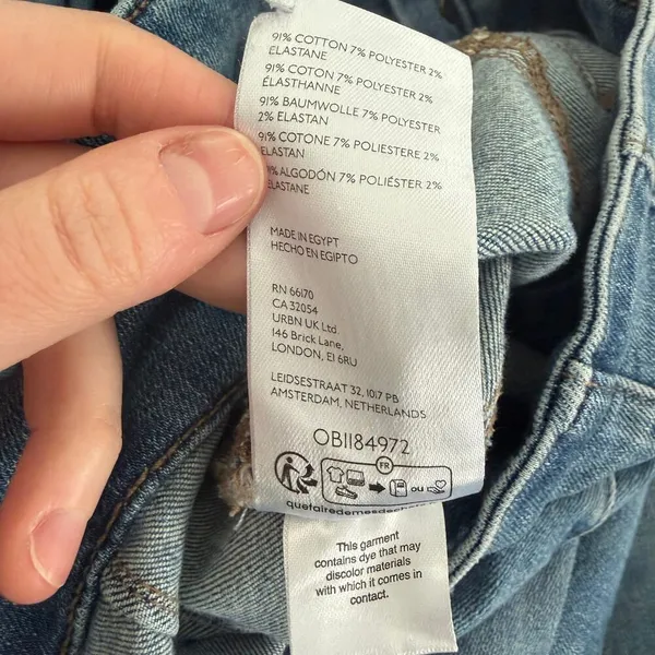 We the Free Jayde Flare Jeans High Rise Flare Leg Boho‎ Denim Jeans Size 30 - Image 12