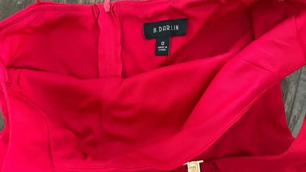 B Darlin Red Dress - Image 3