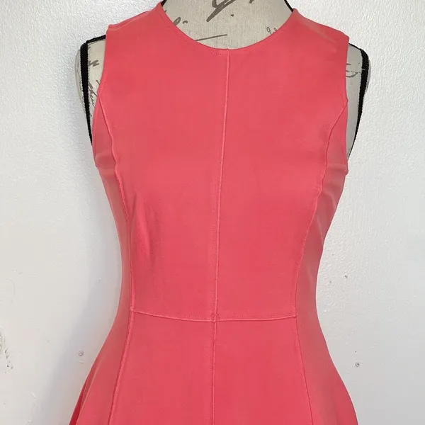 Halston Heritage Womens Dress Fit & Flare Sleeveless Summer Fall Wedding Sz 4 - Image 5
