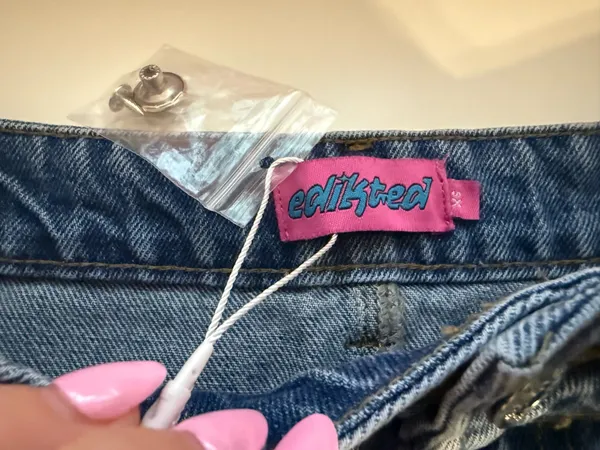 Edikted Jean Skirt Mini - Image 2