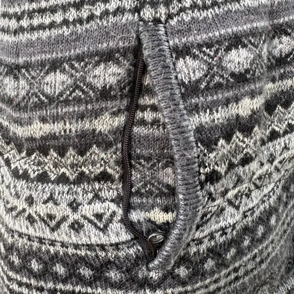 Athleta Fair Isle Goose Down Puffer Vest Grey Black Sm Atheisure Full‎ Zip Ski - Image 8