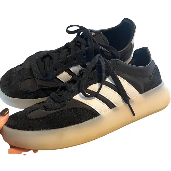 Adidas JR3102 Platform Sneakers‎ Womens 8 Black White Chunky Retro Streetwear - Image 3