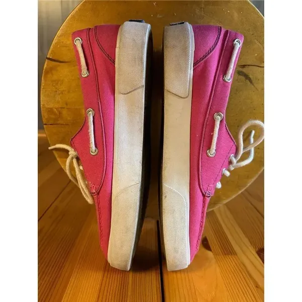 Polo Ralph Lauren Lilia canvas stripes pink size 9B ￼ - Image 7