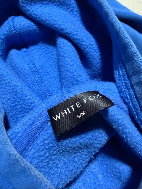 White fox boutique Blue Hoodie Sweatshirt vol 3 s/m - Image 10