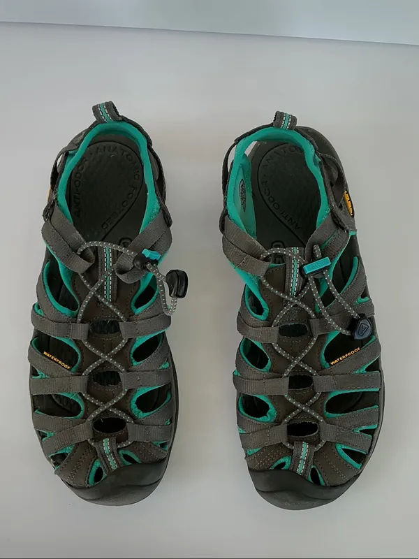 Keen Women's Gray and Teal Sport Sandals - Image 8