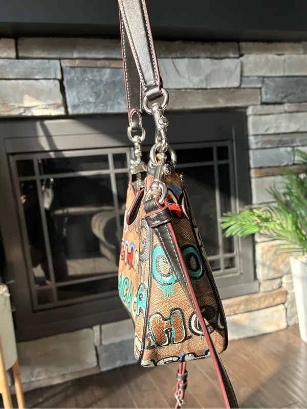 Coach X Mint + Serf Teri Shoulder Crossbody Bag, Graffiti, CM096 - Image 4