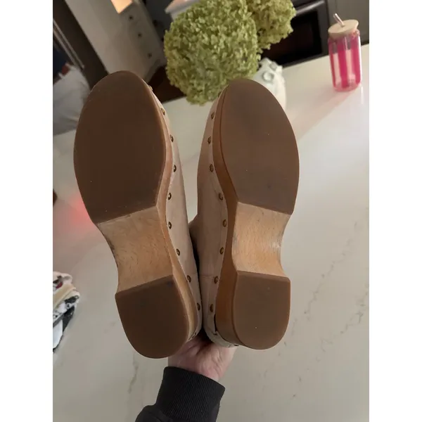 J. CREW Faux Fur Lined Clog Boots in Suede Size 11 - Image 7