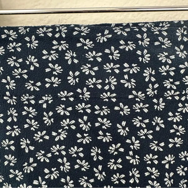 Brandy Melville Navy Floral Wrap Skirt - Image 2