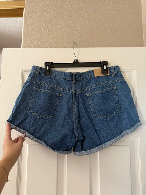 Afends Denim Jean Shorts Blue Size L - Image 3