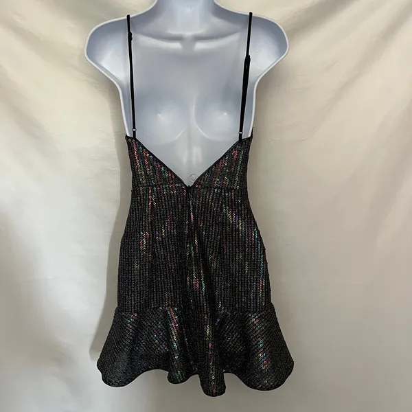 X By NBD Y2K Sequin Rainbow Mini Dress XS Club Festival Revolve Indie Sleaze - Image 8