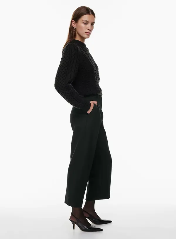 Aritzia Wilfred The Effortless Pant™ Cropped Cropped high-waisted wide-leg pants - Image 2