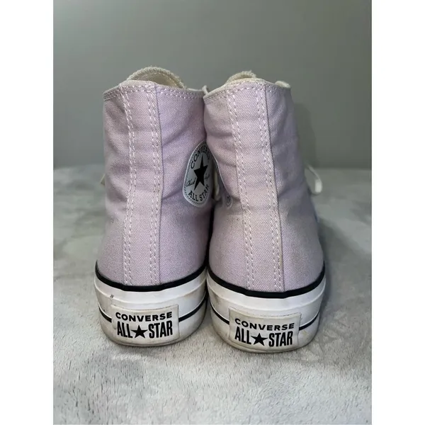 Platform Converse Chuck Taylor All Star purple Hi Top Sneakers US 9 - Image 4