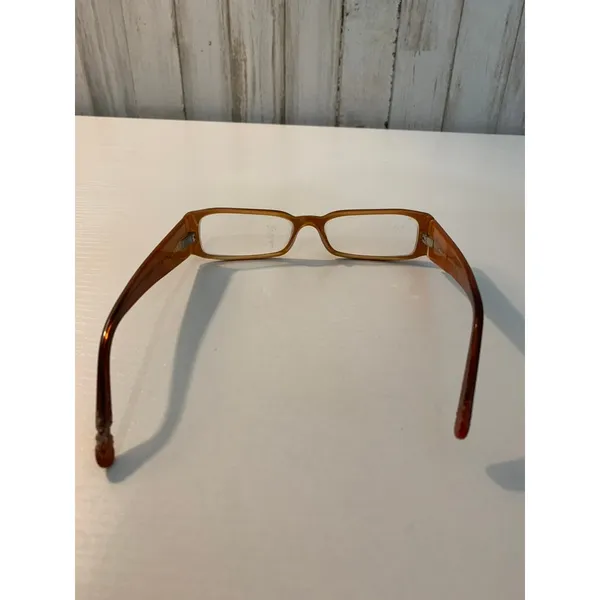 Prada Eyeglasses Frames Unisex Brown/Amber Two-Tone Full Rim - Image 3
