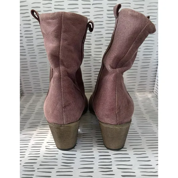 Lavorazione Artigiana for Sundance Italian Leather Slouchy Boots Mauve 39 8.5 - Image 7