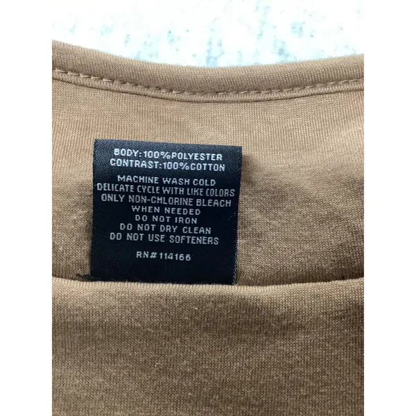 Colosseum Clemson Tigers Womens XL Sherpa Fleece 1/2 Zip Jacket Tan DKUZ30323BR - Image 3