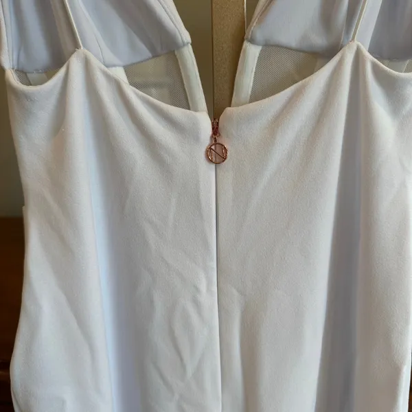 Nookie Sade Mesh Gown White Size Medium $319 Retail - Image 7