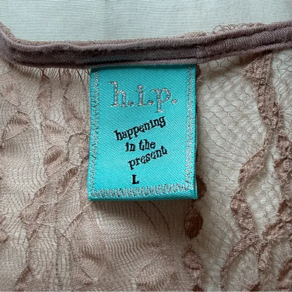 Vintage Y2K Sheer Boho Fairy Top Large Lace Ballet Coquette Dainty layering - Image 3