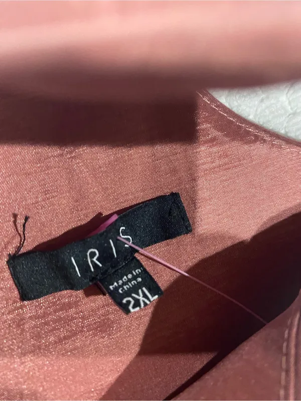 Iris Dusty Rose Fit-and-Flare Dress with Waist Bow - Image 4