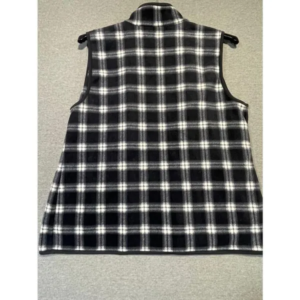 Womens Croft & Barrow Vest Size L Black/White - Image 3