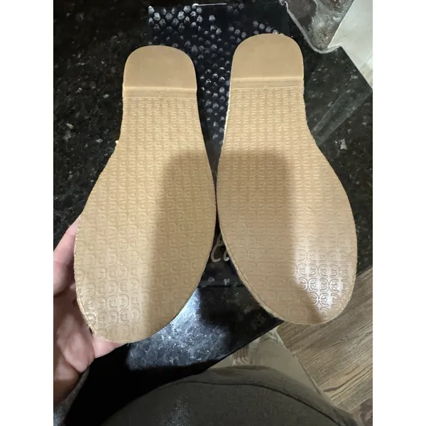 Sam‎ Edelman Abbene black leather slip-on espadrille sandals Size 7 - Image 8