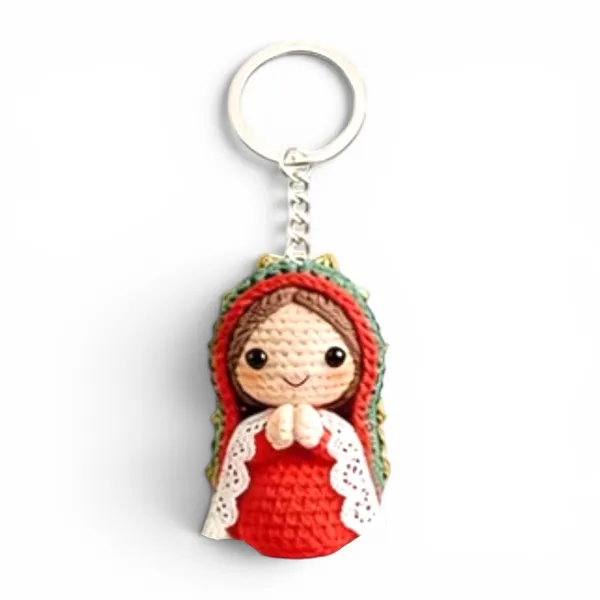 Boutique New Virgen de Guadalupe Flat Acrylic Keychain - Image 2