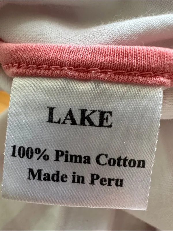 LAKE Pima Cotton Pajama Tank in Pink Stripe M - Image 4