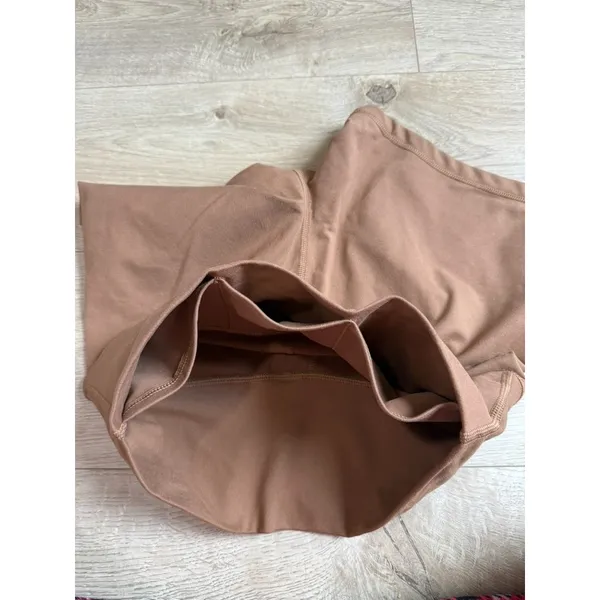 EUC OFFLINE by Aerie The Hugger Brown Smiley Bike Shorts 5" Inseam hi-rise sz L - Image 11