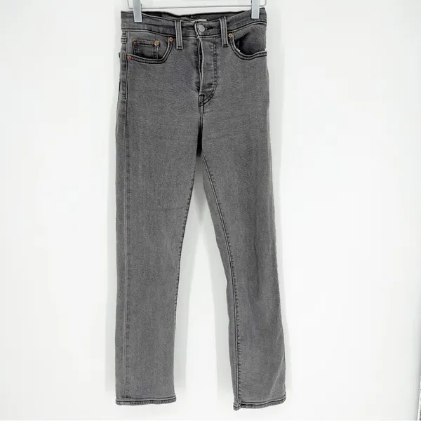 Levi's Wedgie High Rise Jeans‎ Women's Size 24 Gray Capsule Wardrobe - Image 2