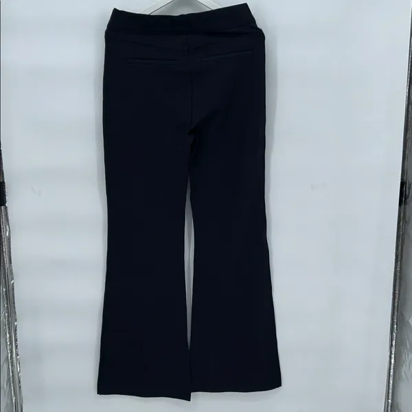 New Spanx Black Ponte Knit Pull On Pants Straight Leg Size L - Image 6